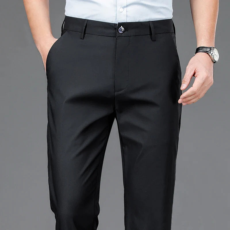 Men’s Slim Fit Stretch Pants – Quick-Dry Lightweight Trousers for Sports and Casual Wear