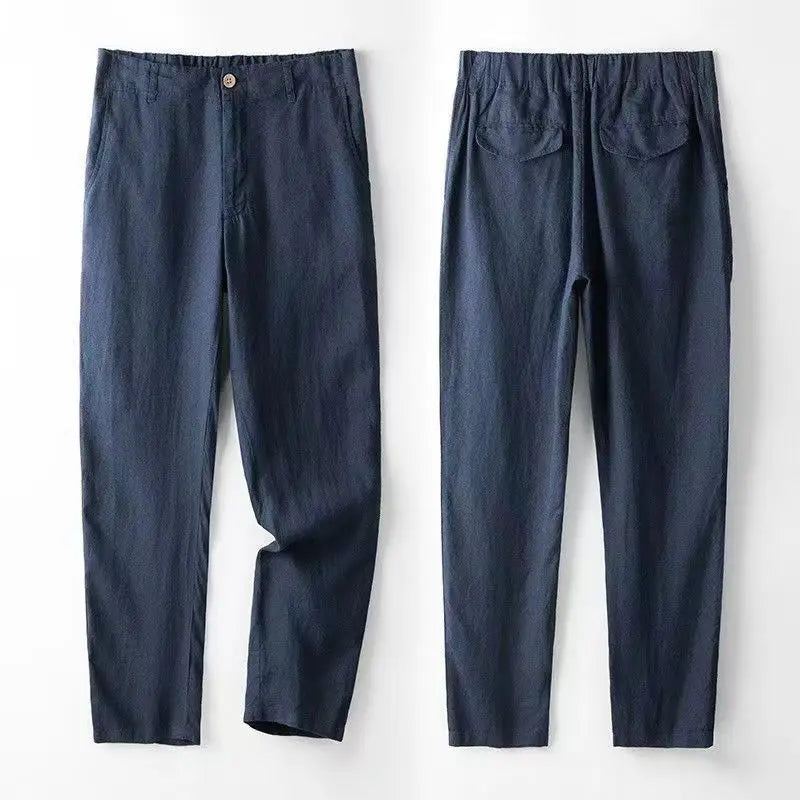 Linen Suit for Men – Lightweight Two-Piece Set with Jacket and Trousers