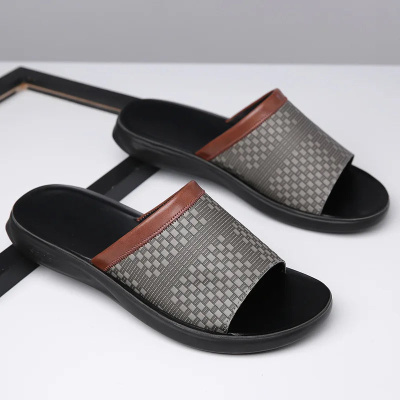 DolceVita Woven Sandals – Men’s Casual Leather-Style Sandals with Comfortable Breathable Design