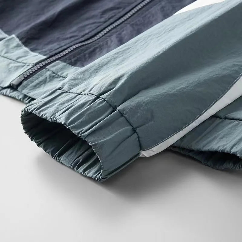 Venturo Colorblock Zipper Waterproof Rain Jacket
