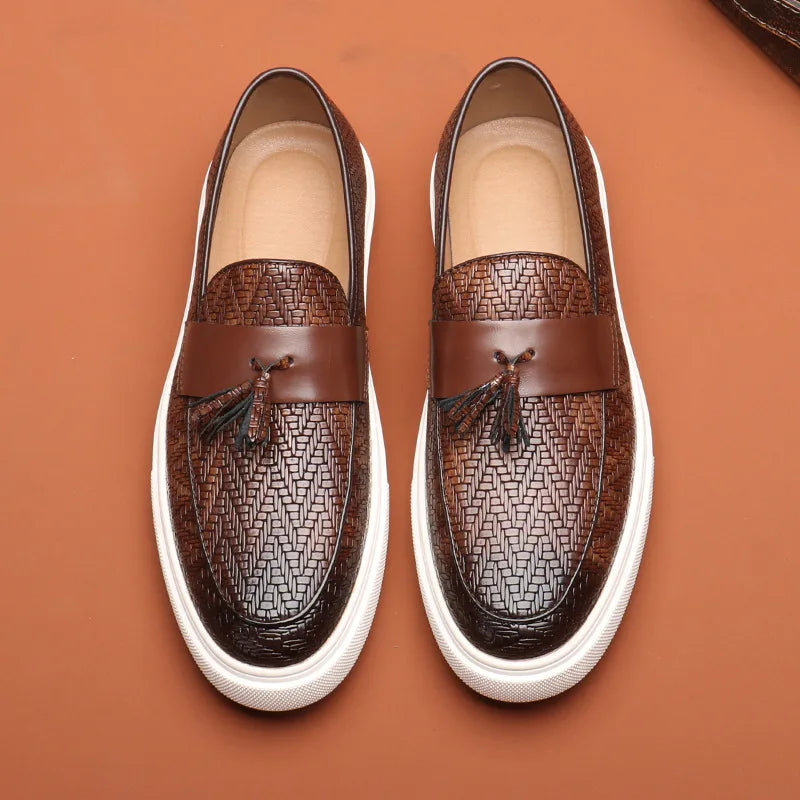 Julien Casual Leather Loafers – Classic Men’s Slip-On Dress Shoes