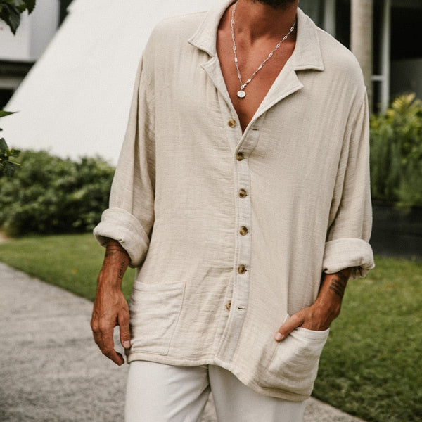 Spring Men Breeze Button Down Shirt