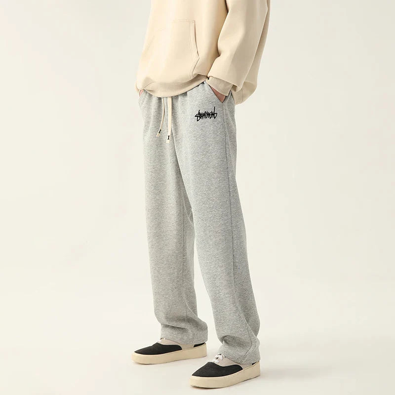 Men’s Straight Fit Joggers – Casual Drawstring Pants with Comfortable Relaxed Style