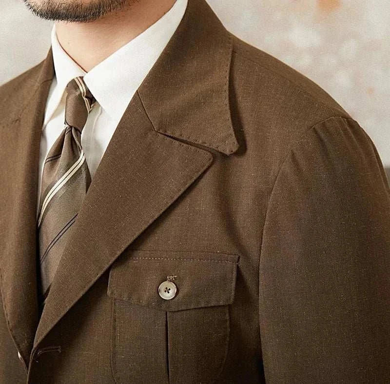 Old Money Vintage Coat for Men – Classic Autumn Jacket
