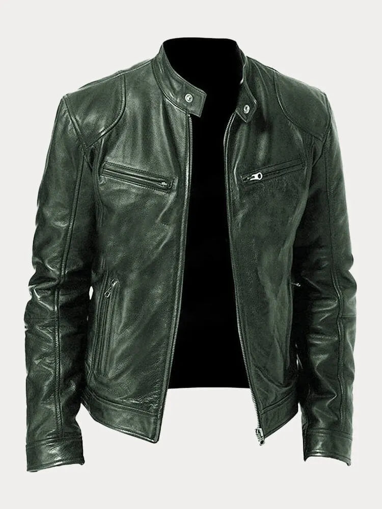 Casual Leather Jacket for Men | Stylish, Comfortable, Durable