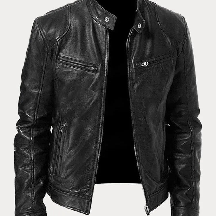 Casual Leather Jacket for Men | Stylish, Comfortable, Durable