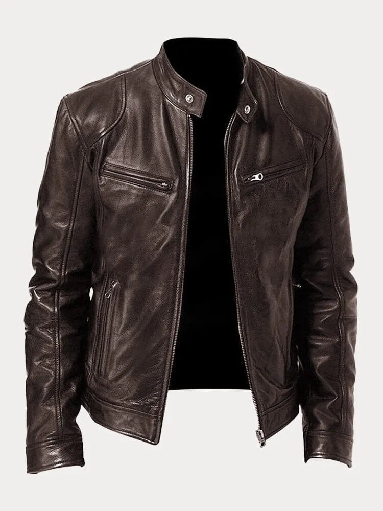 Casual Leather Jacket for Men | Stylish, Comfortable, Durable