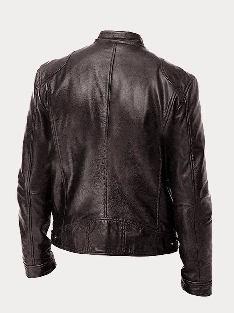 Casual Leather Jacket for Men | Stylish, Comfortable, Durable