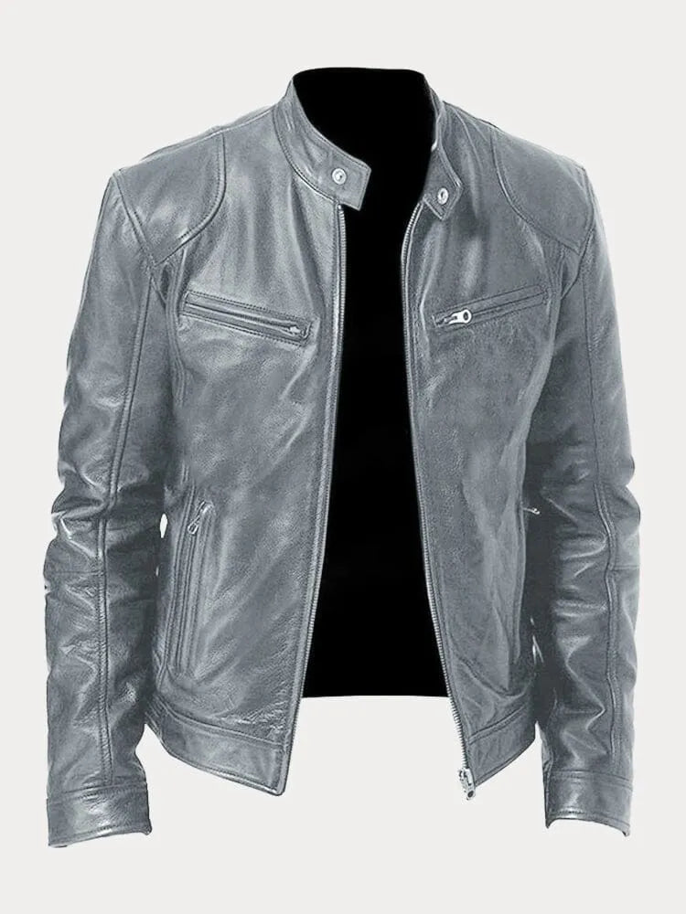 Casual Leather Jacket for Men | Stylish, Comfortable, Durable