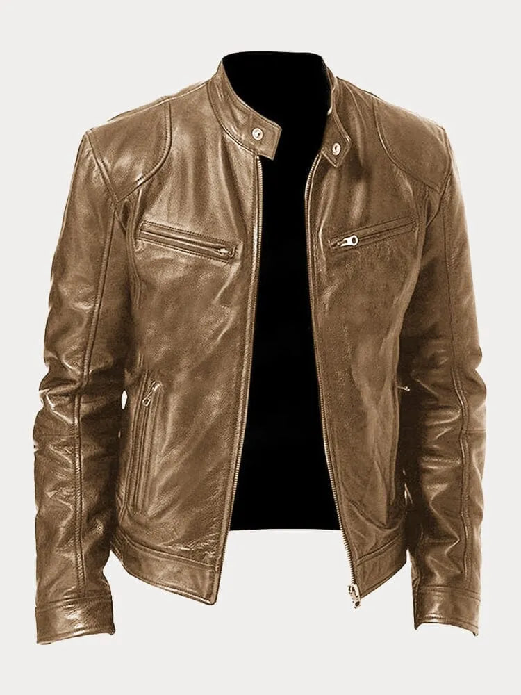 Casual Leather Jacket for Men | Stylish, Comfortable, Durable