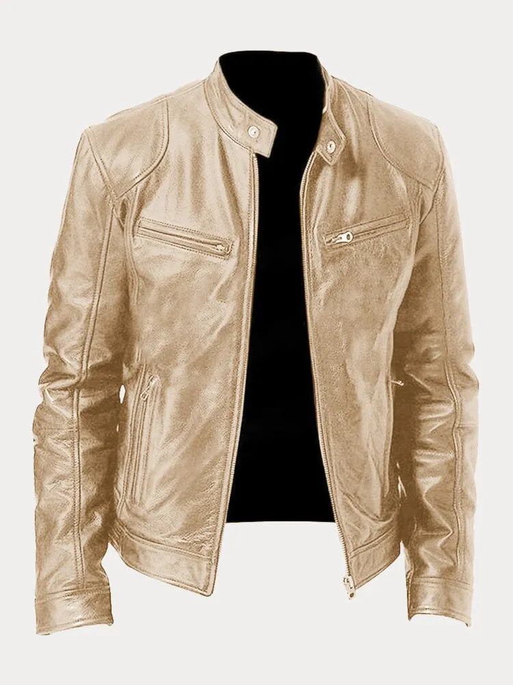 Casual Leather Jacket for Men | Stylish, Comfortable, Durable
