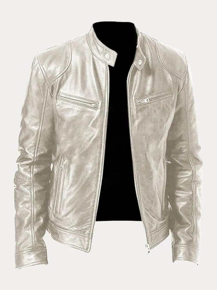 Casual Leather Jacket for Men | Stylish, Comfortable, Durable