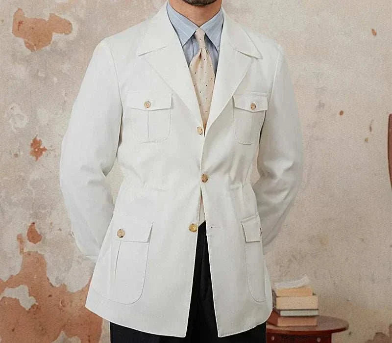 Old Money Vintage Coat for Men – Classic Autumn Jacket