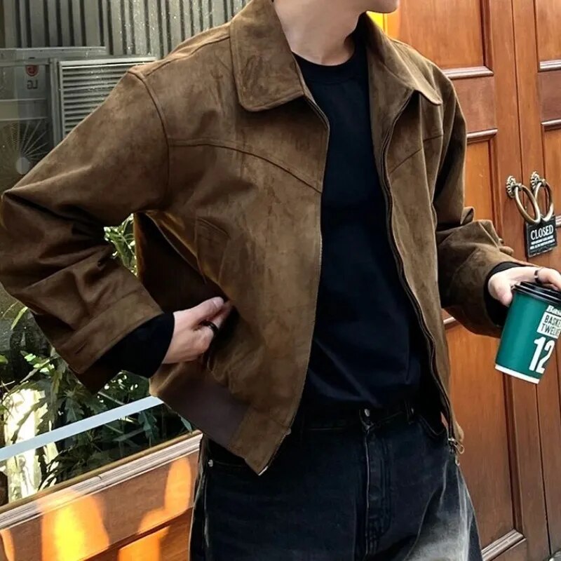 Vintage Men’s Casual Jacket – Classic Lightweight Outerwear