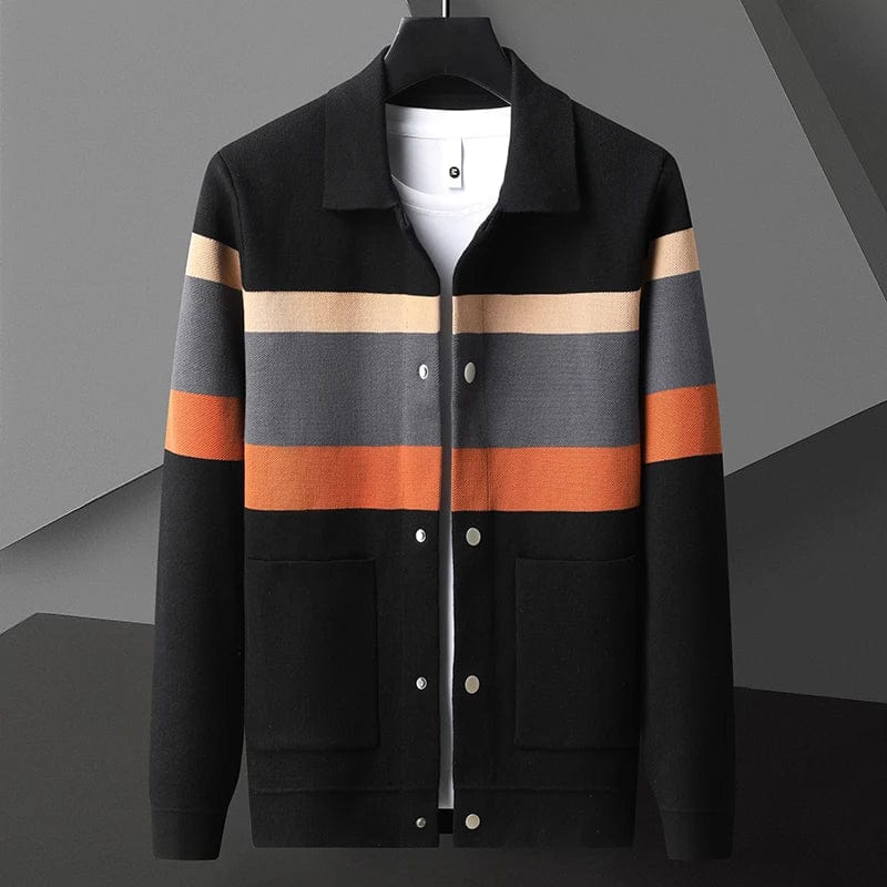 Ellison Striped Jacket – Men’s Casual Lightweight Striped Outerwear