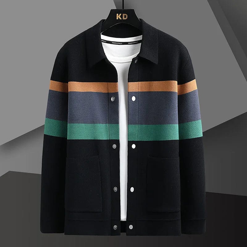 Ellison Striped Jacket – Men’s Casual Lightweight Striped Outerwear