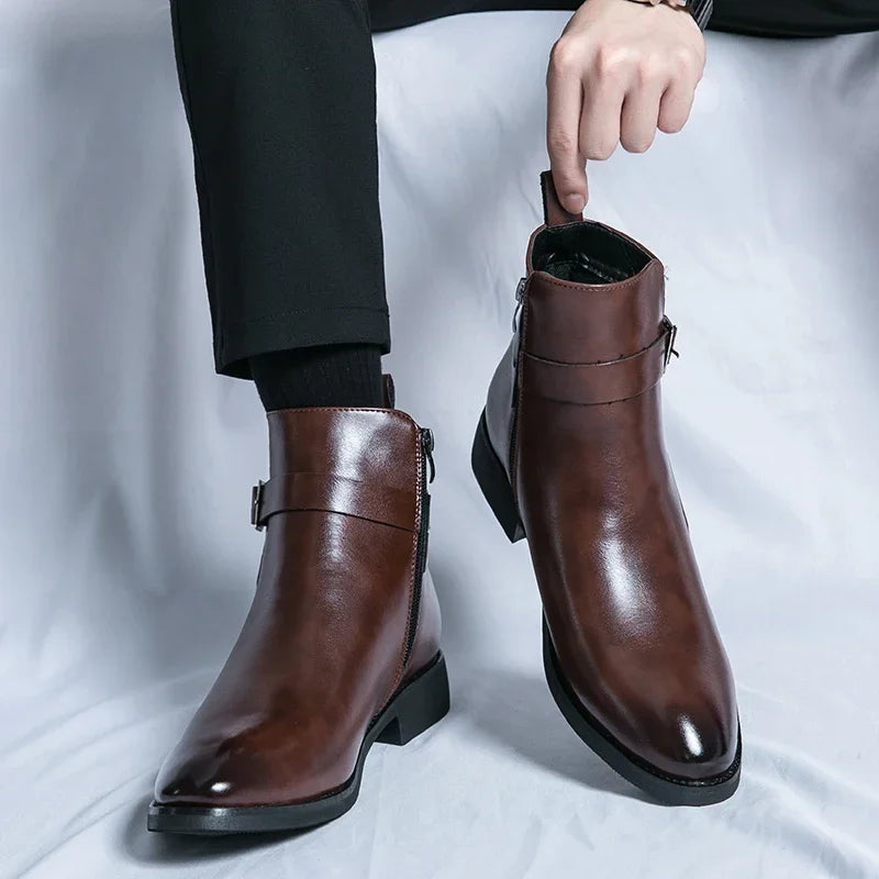 Men’s Chelsea Boots – Premium Genuine Leather, Comfortable Fit