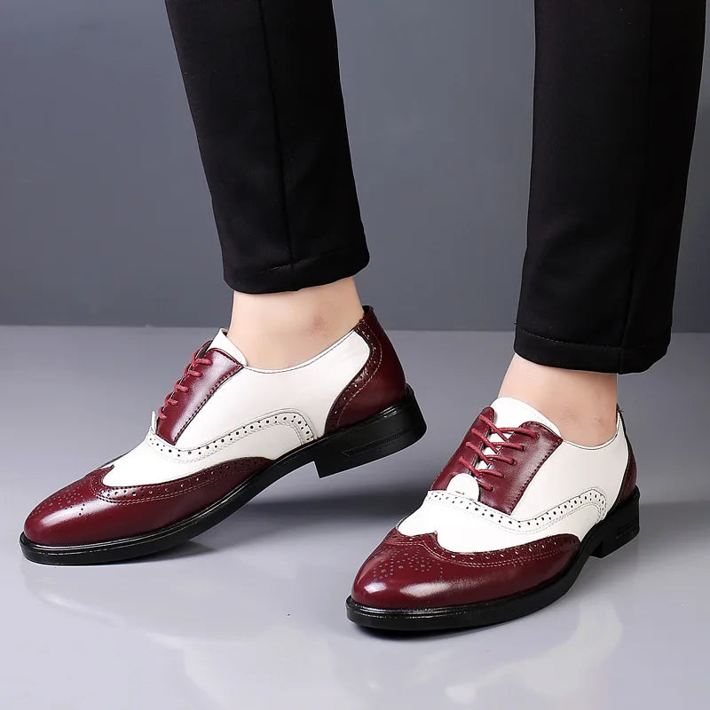 Classic Lace-Up Men’s Dress Shoes – Formal Business Leather Style