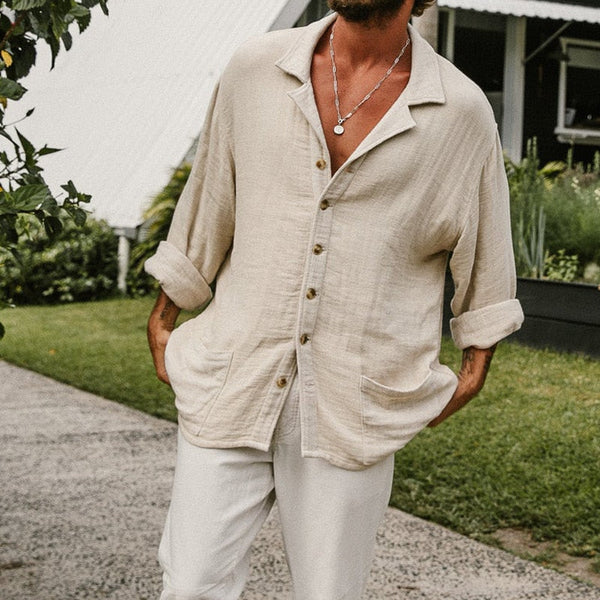 Spring Men Breeze Button Down Shirt