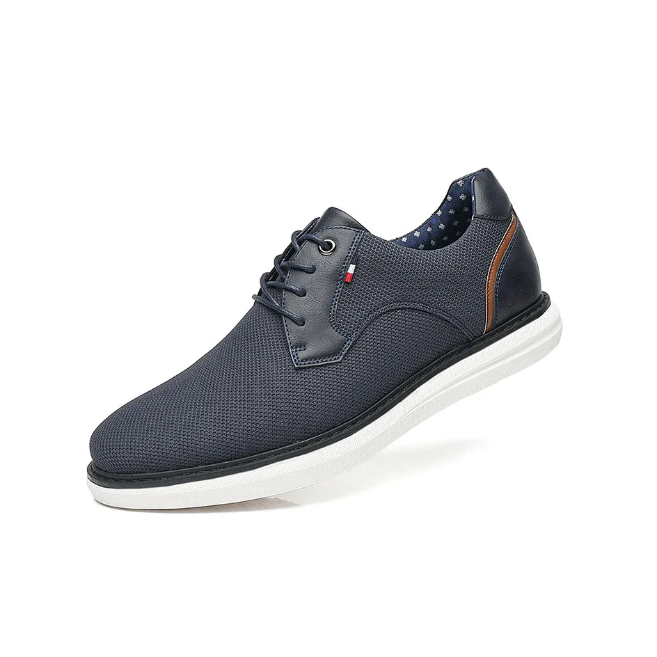 Breathable Leather Oxford Shoes – Classic Lace-Up Men’s Dress Shoes