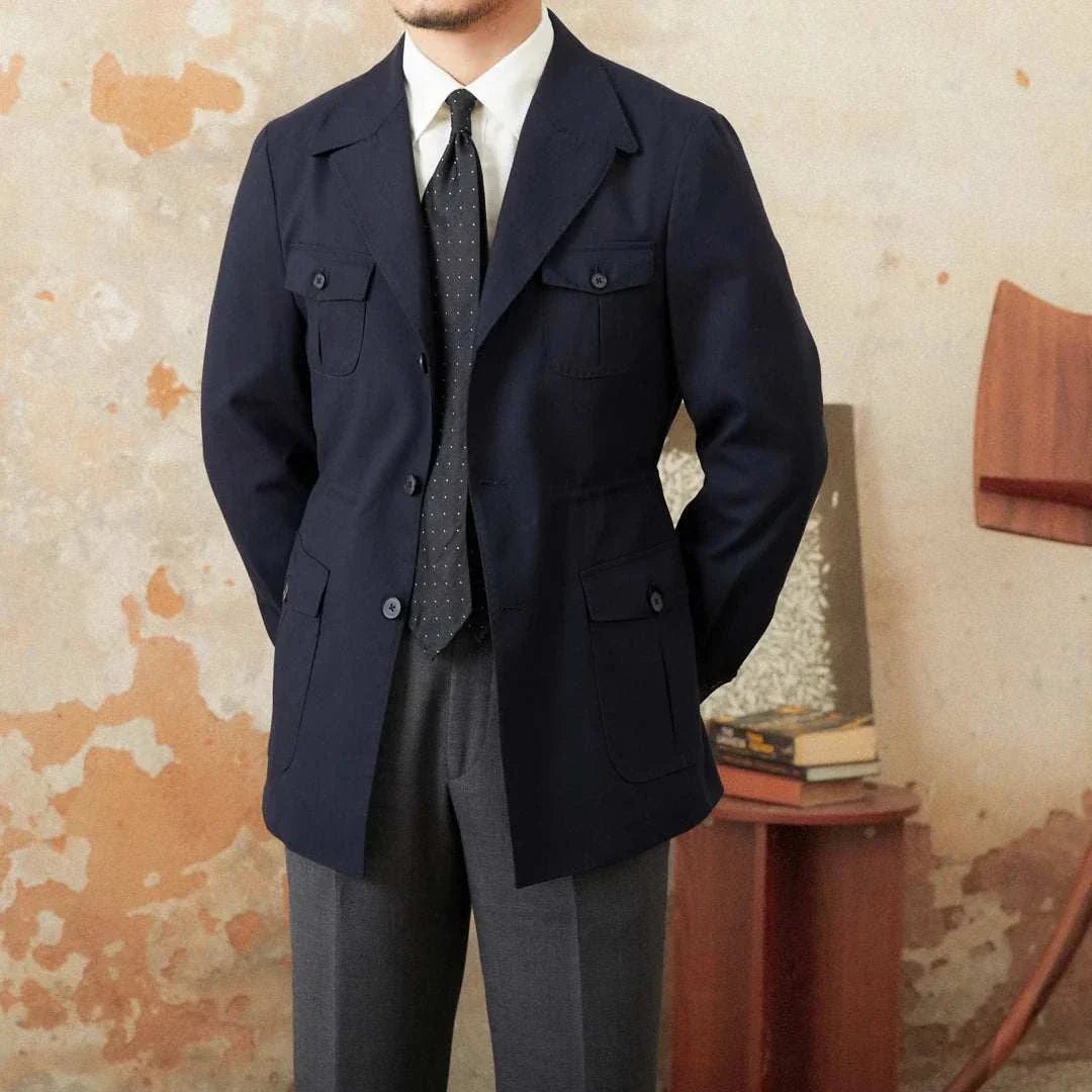 Old Money Vintage Coat for Men – Classic Autumn Jacket