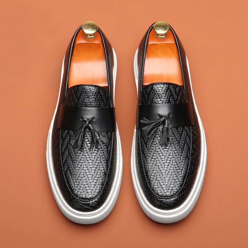 Julien Casual Leather Loafers – Classic Men’s Slip-On Dress Shoes