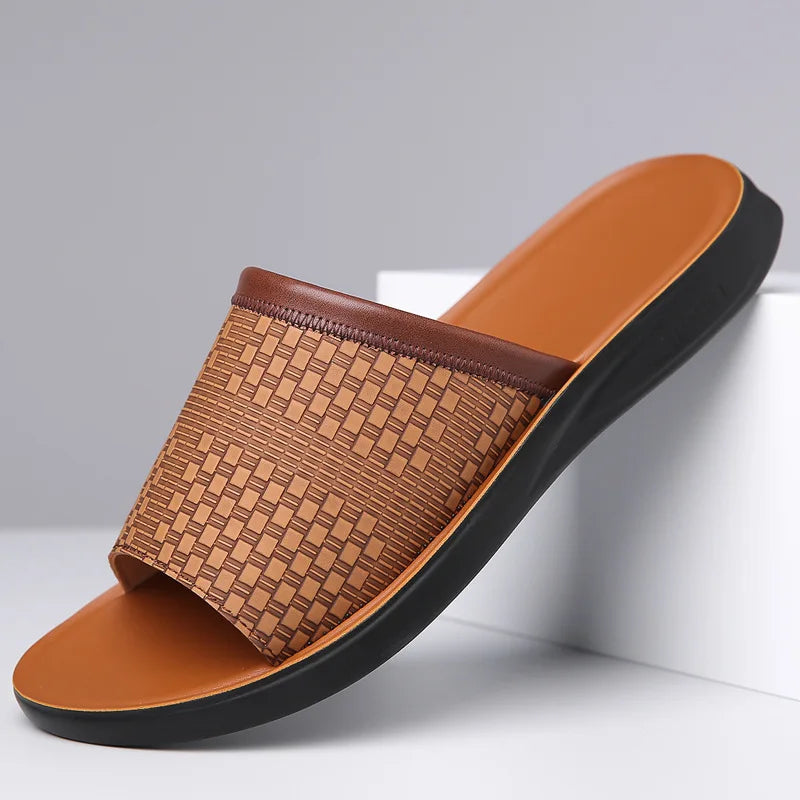 DolceVita Woven Sandals – Men’s Casual Leather-Style Sandals with Comfortable Breathable Design