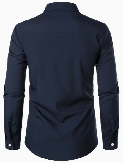 Men's breathable long sleeve casual shirt blouse