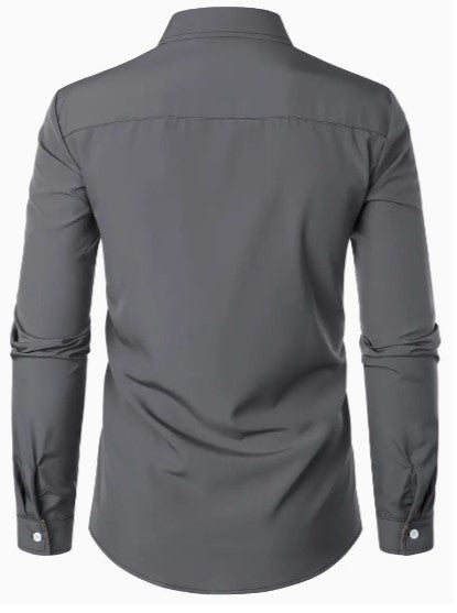 Men's breathable long sleeve casual shirt blouse