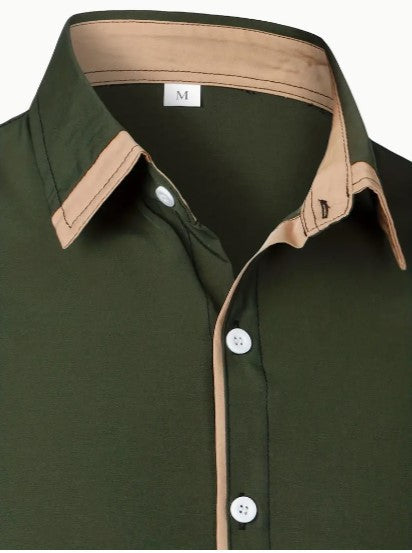 Men's breathable long sleeve casual shirt blouse