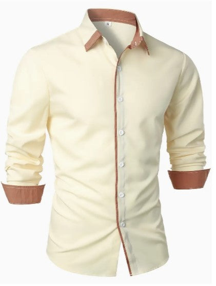 Men's breathable long sleeve casual shirt blouse