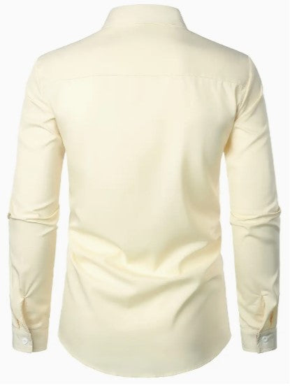 Men's breathable long sleeve casual shirt blouse