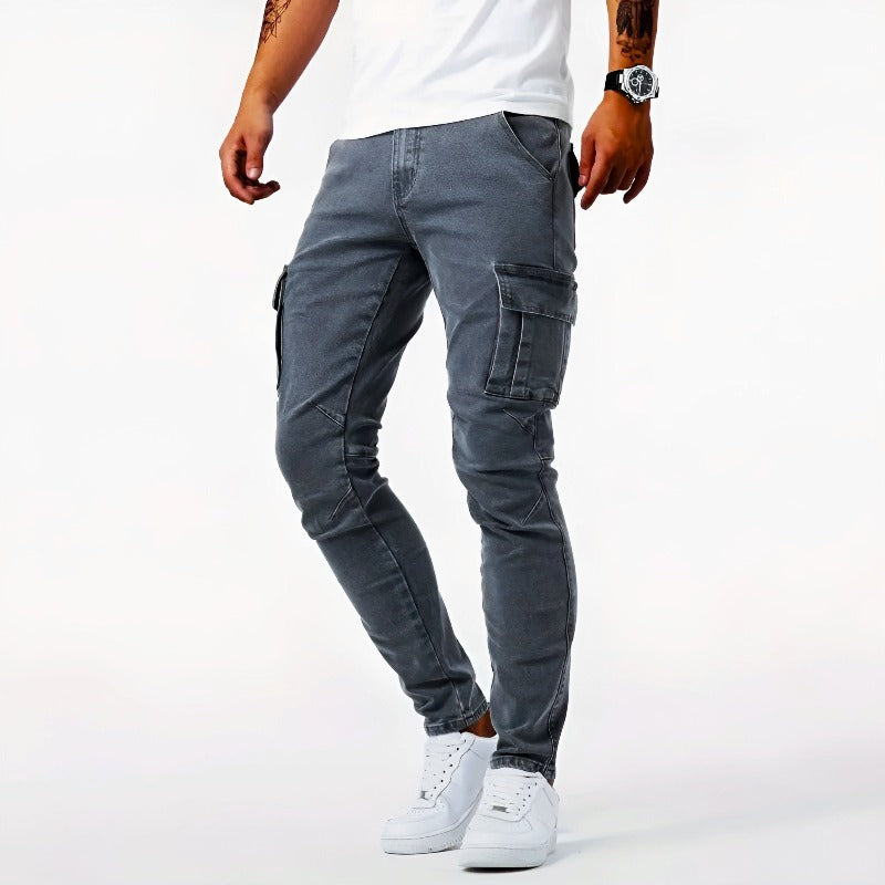 Sydney Cargo Jeans – Men’s Durable Denim Utility Pants with Pockets