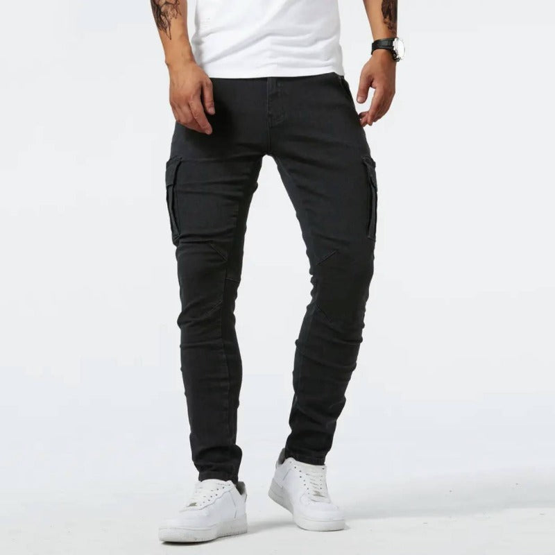 Sydney Cargo Jeans – Men’s Durable Denim Utility Pants with Pockets
