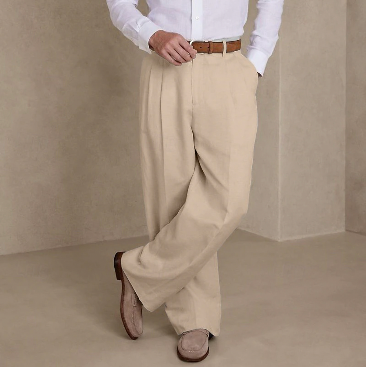 Men’s Lightweight Summer Trousers – Breathable Casual Pants for Warm Weather