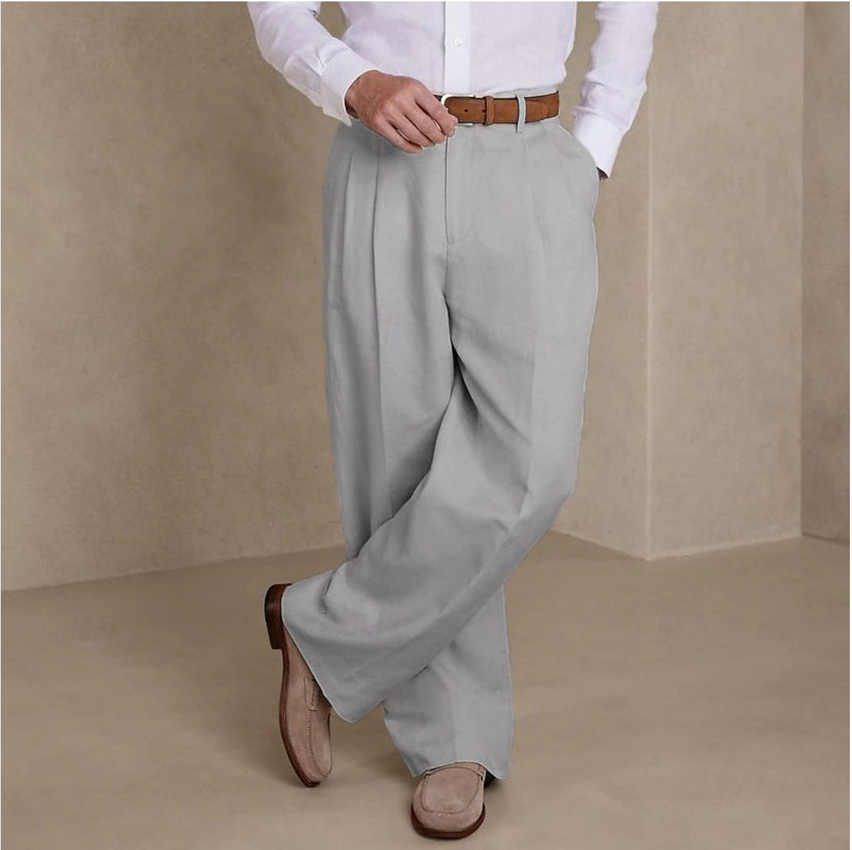 Men’s Lightweight Summer Trousers – Breathable Casual Pants for Warm Weather