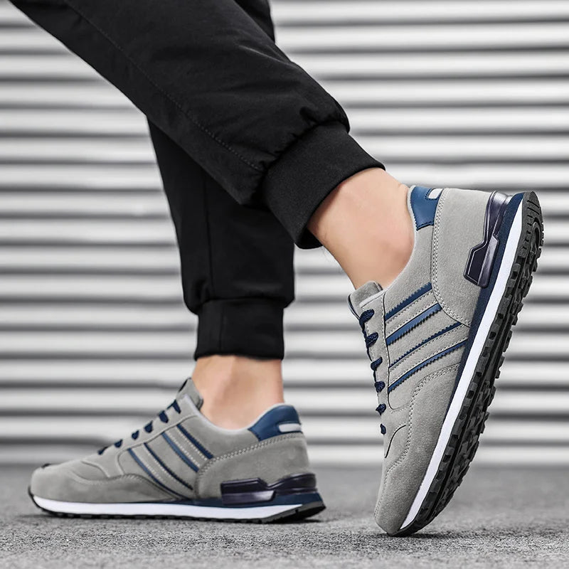 Riley - Men's Casual Sneakers in Breathable Artificial Leather for Outdoor Use