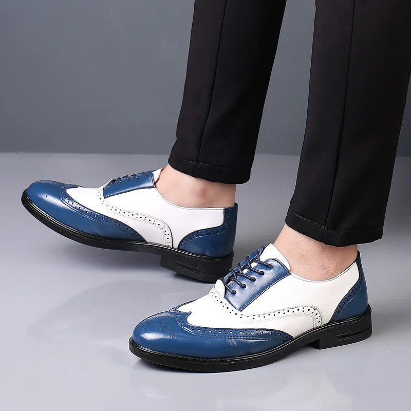 Classic Lace-Up Men’s Dress Shoes – Formal Business Leather Style