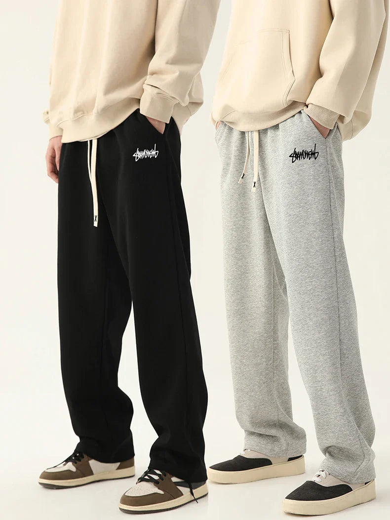 Men’s Straight Fit Joggers – Casual Drawstring Pants with Comfortable Relaxed Style