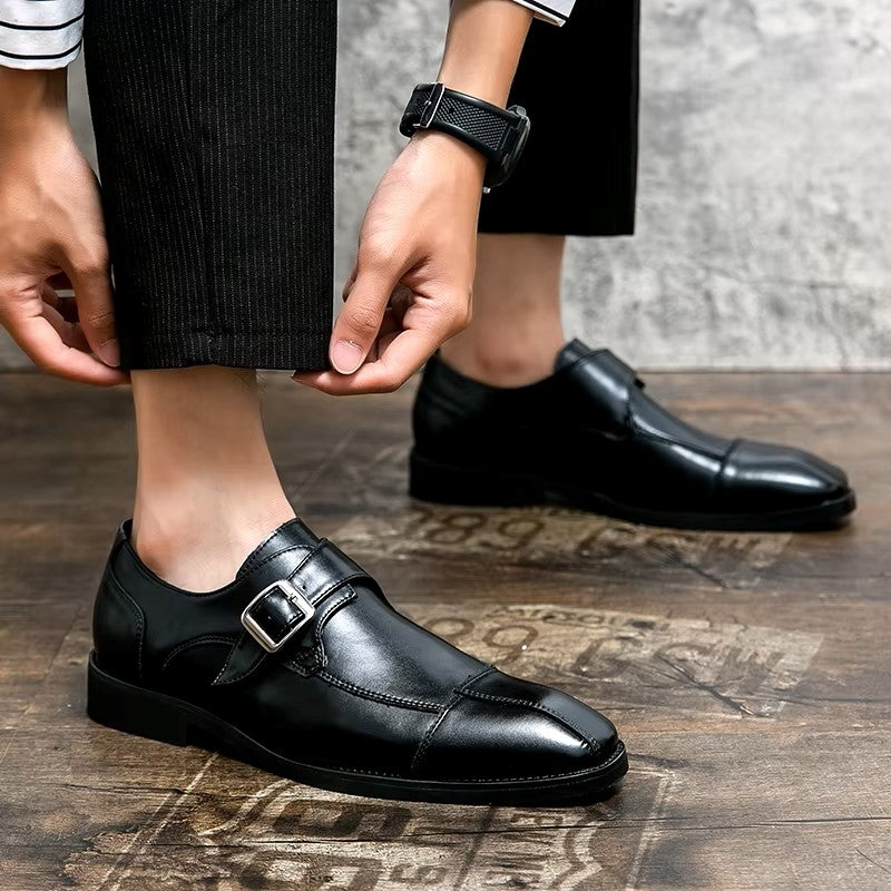 Duncan Chambers Single Monk Strap Shoes – Classic Men’s Dress Shoes