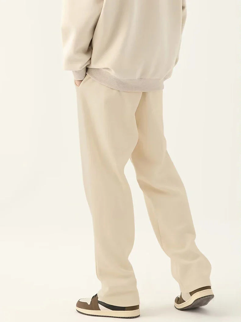 Men’s Straight Fit Joggers – Casual Drawstring Pants with Comfortable Relaxed Style