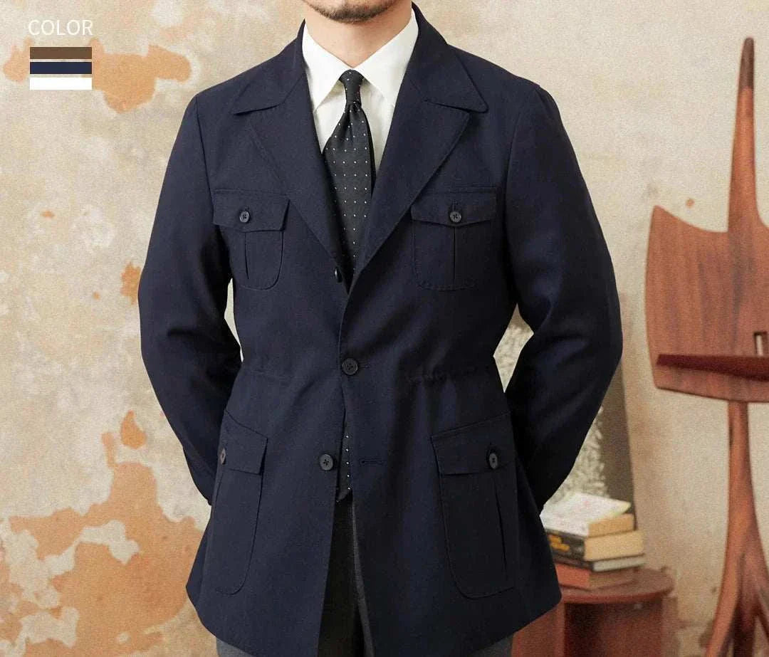 Old Money Vintage Coat for Men – Classic Autumn Jacket
