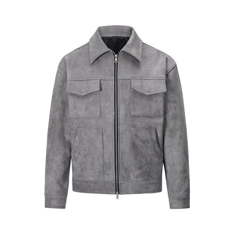 Lucas | Vintage Streetwear Suede Jacket – Casual Retro-Inspired Men’s Outerwear