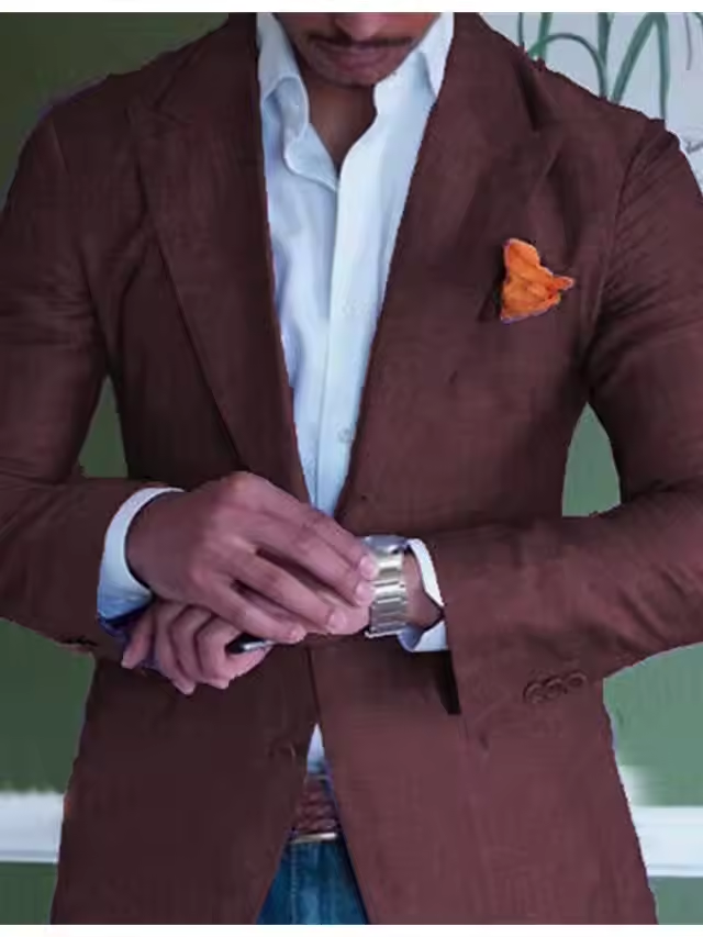 Men’s Slim Fit Linen Blazer – Lightweight, Breathable & Versatile