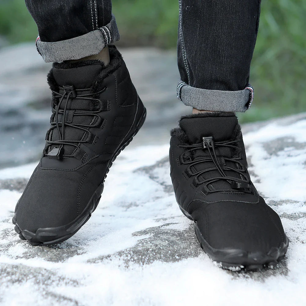 Unisex Winter Barefoot Shoes – Flexible Sole Warm Minimalist Sneakers