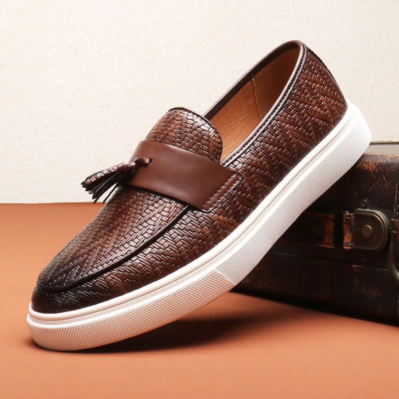 Julien Casual Leather Loafers – Classic Men’s Slip-On Dress Shoes