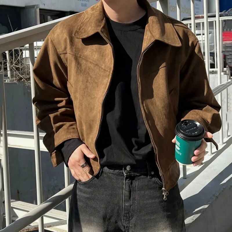 Vintage Men’s Casual Jacket – Classic Lightweight Outerwear