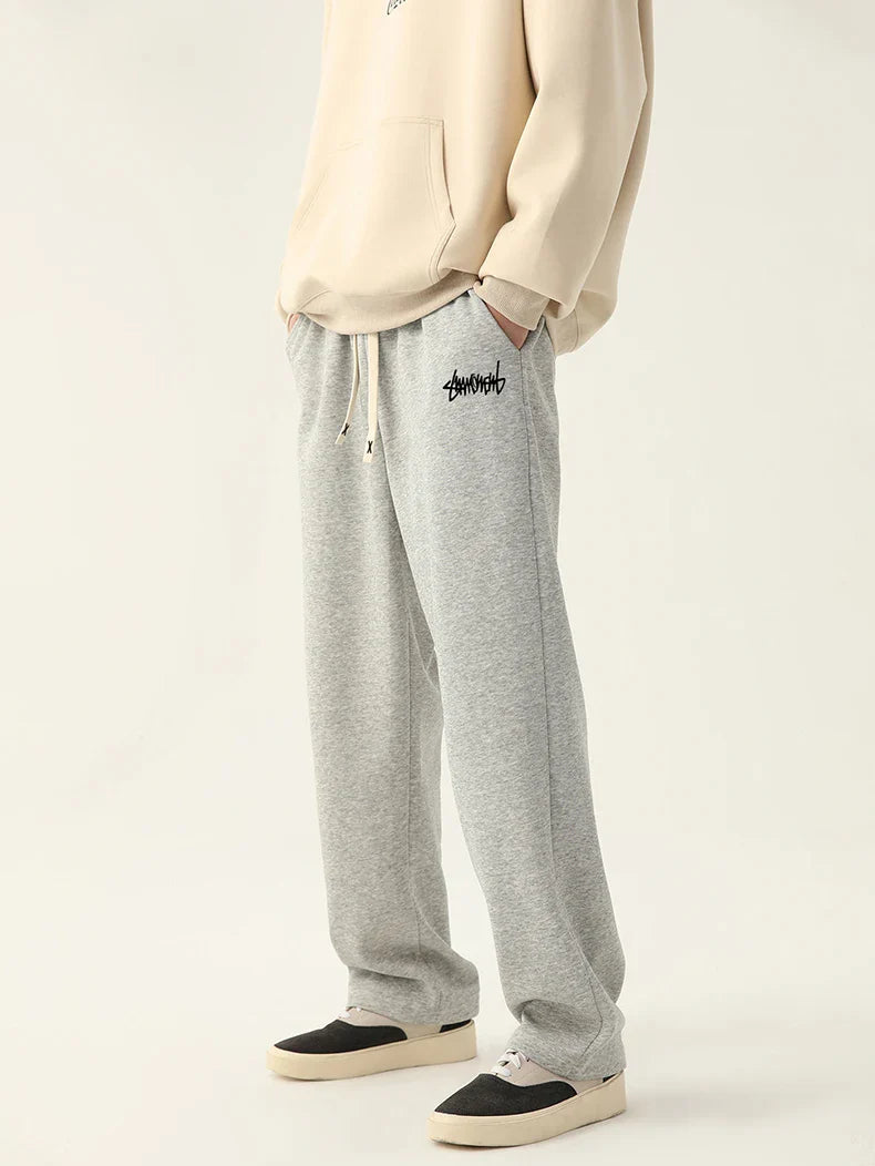 Men’s Straight Fit Joggers – Casual Drawstring Pants with Comfortable Relaxed Style