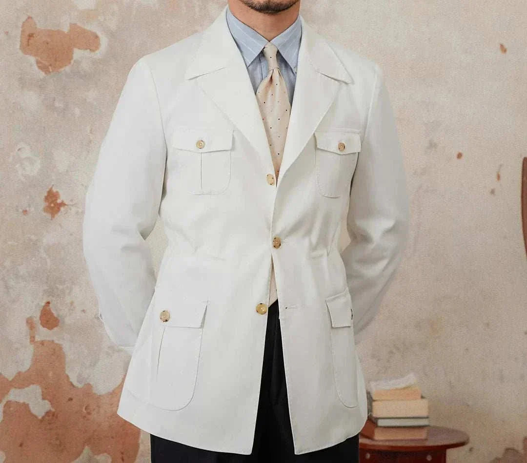 Old Money Vintage Coat for Men – Classic Autumn Jacket