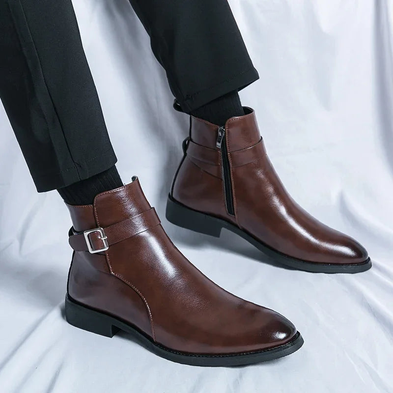 Men’s Chelsea Boots – Premium Genuine Leather, Comfortable Fit